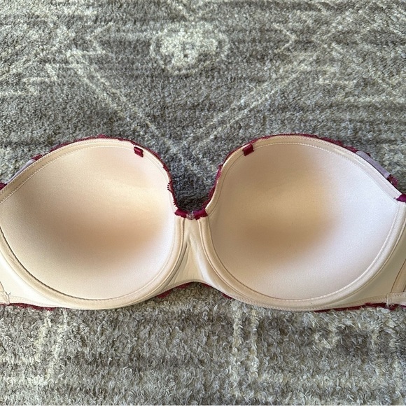 NWOT Torrid Push Up Multiway Bra Purple Tan Lace 40DD - Picture 8 of 9